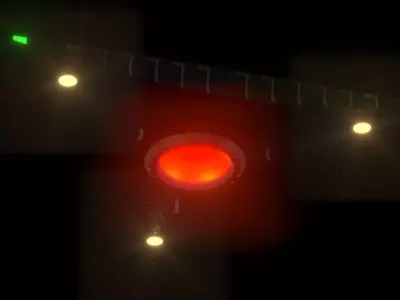 TR-3B Secret Triangular Anti Gravity Space Craft 3D model