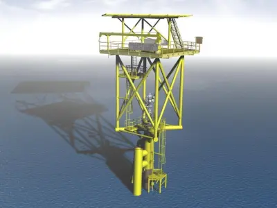 Industrial caisson Free 3D model