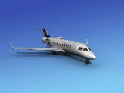 Canadair CRJ100 Lufthansa Cityline 3D model