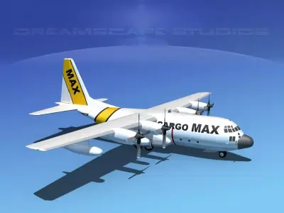 Lockheed C-130 Hercules Cargo Max 3D model