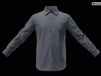 Realistic Dress Shirt v1 Free 3D model
