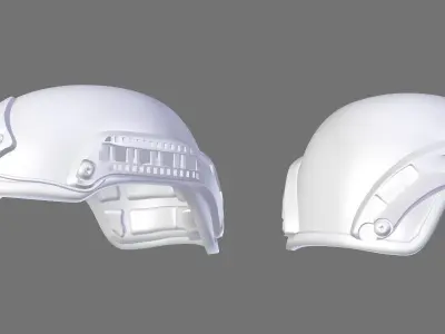SOLDIER Helmet Bulletproof 02 3D model