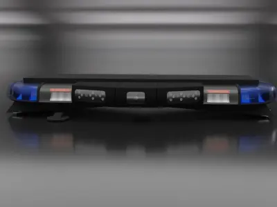 Federal Signal Trafic Storm with camera Lightbar Low-poly 3D model