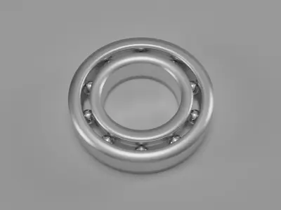 Ball Bearing - 3D printable Low-poly 3D model