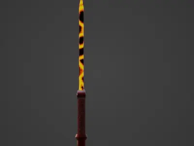 Magma Blade - Game Ready Free low-poly 3D model