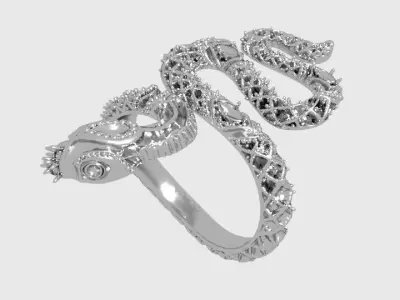 snake ring Free 3D print model