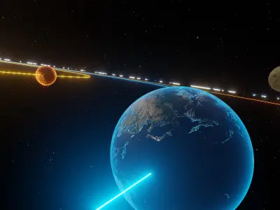 Solar System 3D model order
