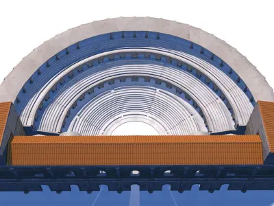 classical roman theater 3D model