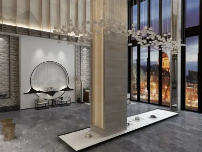 The Hotel Lobby 16 3D model