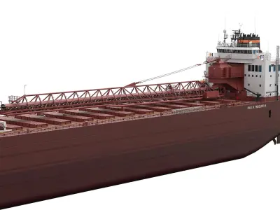 PAUL R TREGURTHA Bulk Carrier Freighter 3D model