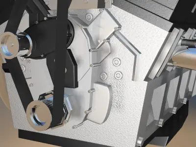 Custom Build V8 Engine 3D model