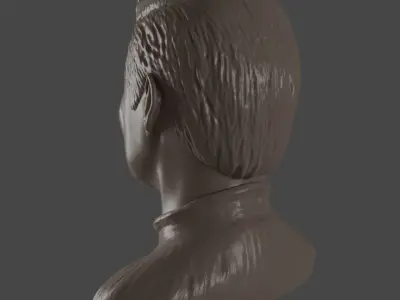 Male head Free 3D print model