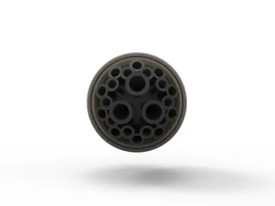 Fantasy rocket engine 3D print model