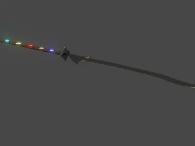 fantasy sword high polygon ready for game 3D model