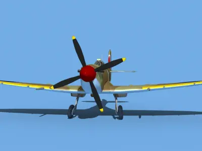 Supermarine Spitfire Mk IXb V04 3D model
