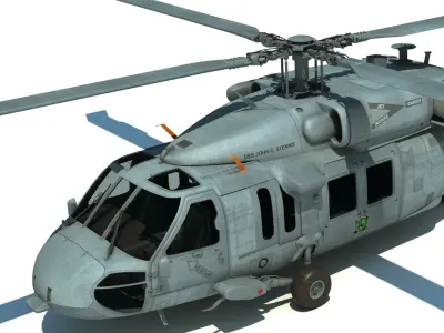 MH-60S Sikorsky Helicopter 3D model