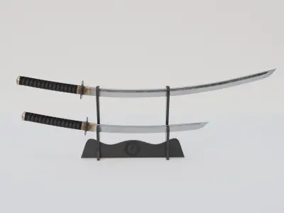 japanese weapon 3D model
