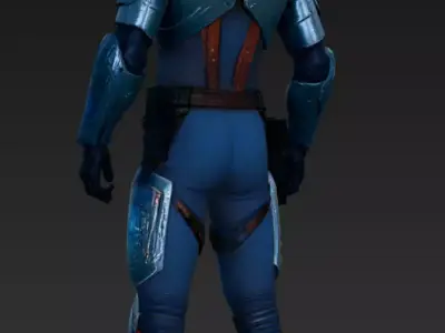 Nova Vanguard Sci-Fi Soldier Character 3D Model 3D model