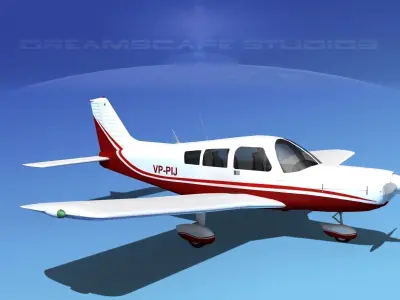Piper PA-28-235 Cherokee V08 3D model