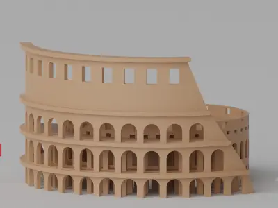 Roman Colosseum Rome Italy 3D model