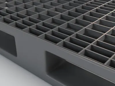 Plastic Delivery Pallet 3D model