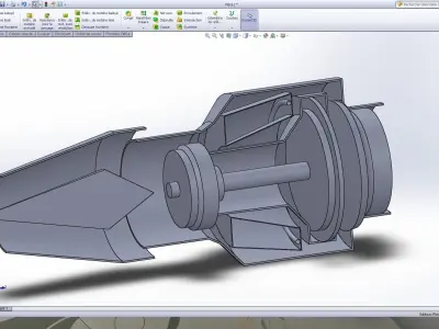 jet engine design  3D model