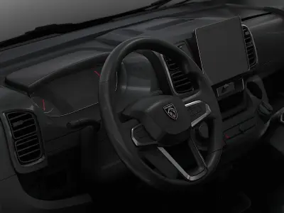 Peugeot e Boxer Van L4H3 HQ Interior 2025 3D model