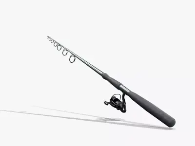 Fishing Rod V04 Low-poly 3D model