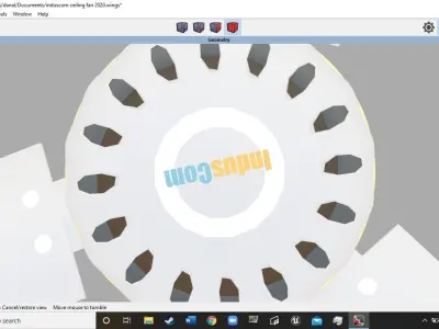 IndusCom SDI-201105060-LVLS ceiling fan Free 3D model