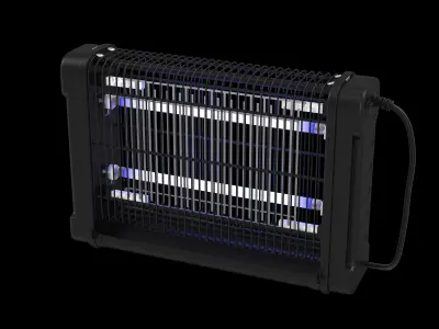 Electric Fly killer Low-poly 3D model