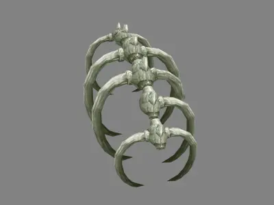 Animal  skeleton - Dinosaur bones Low-poly 3D model