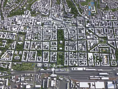 Zagreb Low-poly 3D model