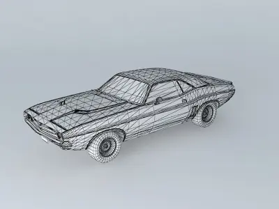 Dodge Challenger RT 1971 Free 3D model