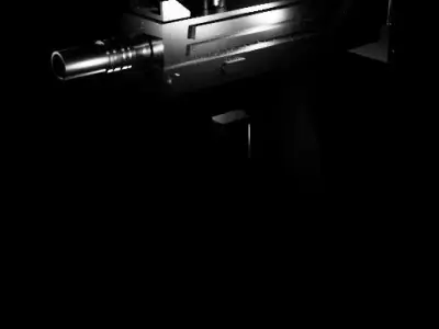 Uzi Weapon Low-poly 3D model