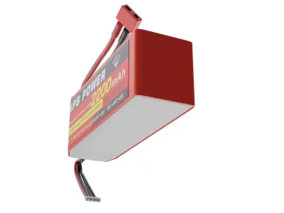 LIPO BATTERY 3D model