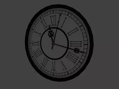 Old Clock Free low-poly 3D model purchase