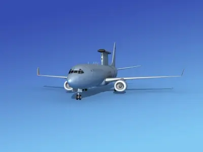 Boeing E-8 Posiedon EAWS RAN 3D model