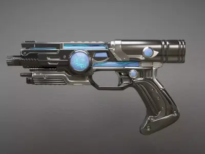 Sci-fi Watergun Free 3D model