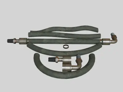 Hydraulic pipeline cloth 3D model