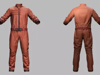 Sci-Fi Jumpsuit - Game-Ready Low-poly 3D model