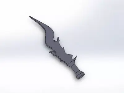 Flamy The Sword v1 Free low-poly 3D model