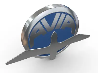 avia logo 3D model