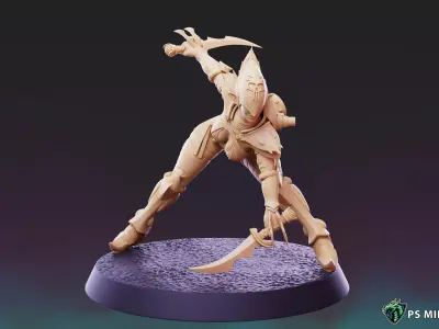 Dark Space Elves - Witches - Pose 7 3D print model