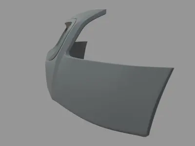 Front Bumper Audi TT Low-poly 3D model