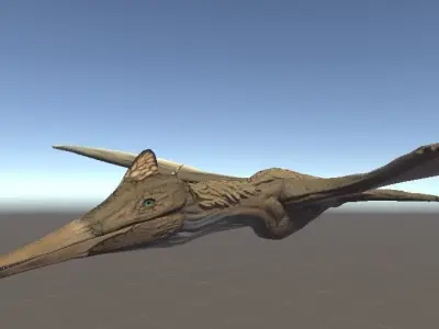 Pterodactyl Antiquus Asset Pack Low-poly 3D model