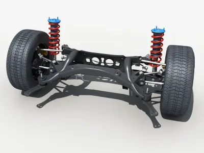 Car Suspension 02 3D model