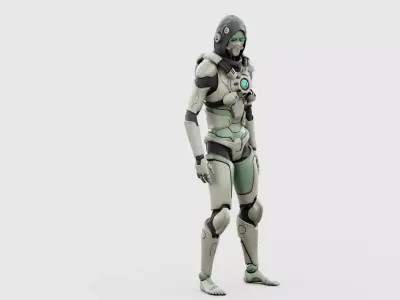 CYBORGTOPIA B-12  Rigged for Unreal Engine - Unity - MIXAMO  3D model