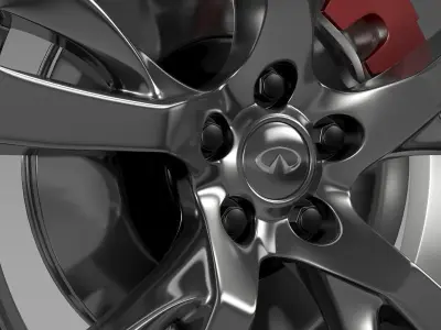 Infiniti M wheel 3D model