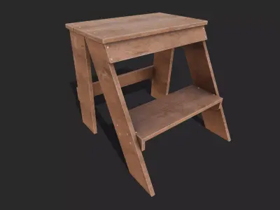 Step Stool Free low-poly 3D model