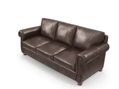 Roselake Leather Sofa Created For Macys Free 3D model